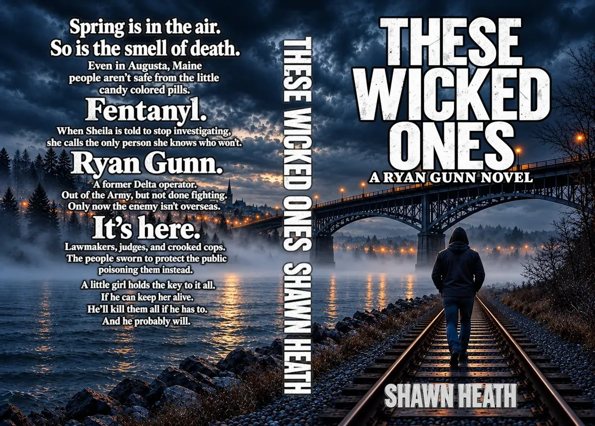 Full paperback wrap for These Wicked Ones, showing back cover, spine and front cover
